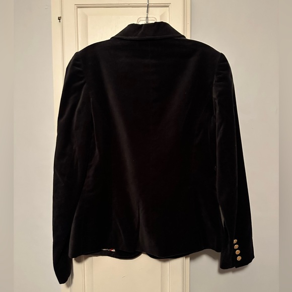 Old Navy Black Velvet Blazer with Gold Buttons - Picture 2 of 5
